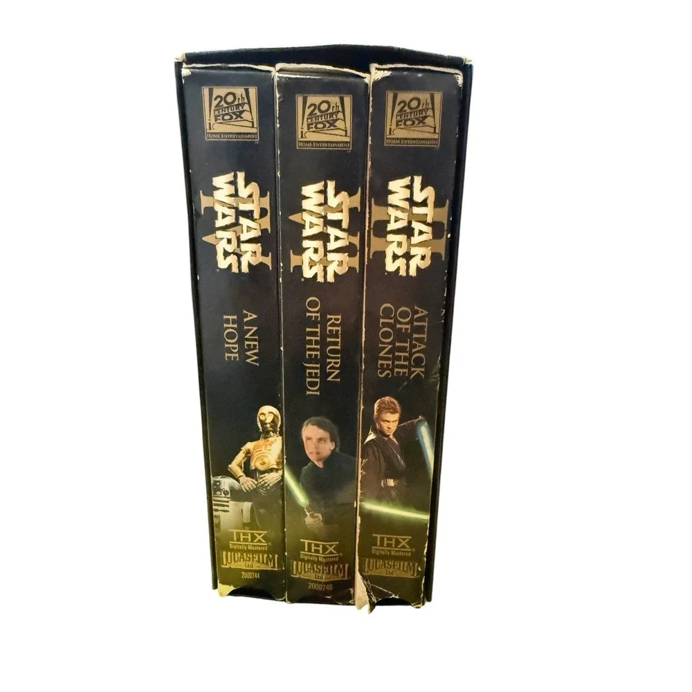Star Wars Trilogy VHS 2000 3-Tape Box Set Return Jedi New Hope Empire Strikes